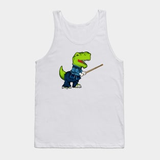 Cartoon TREX doing Kendo Tank Top